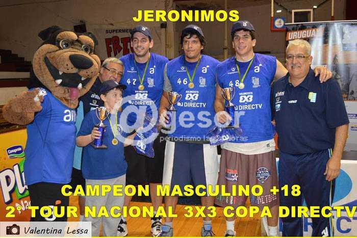 Equipo formado por conocidos jugadores de Soriano ganó una de las categorías del Segundo Tour Nacional 3x3 de baloncesto.