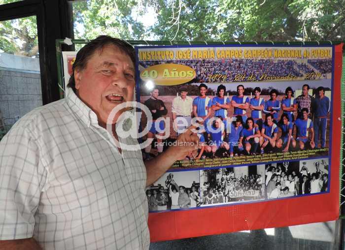 Washington Ultra evocó la memorable campaña del seleccionado del Instituto Campos que en 1974 ganara el campeonato nacional de fútbol estudiantil.