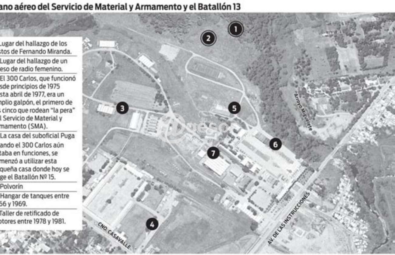 Recordó que hay más de un centenar de testimonios que señalan a ese batallón como sitio de enterramientos clandestinos.