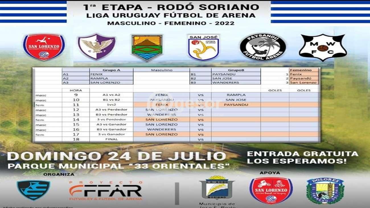 El Club San Lorenzo de Dolores debutará el venidero domingo 24 de julio en el fútbol de Arena con dos equipos: uno masculino y uno femenino.