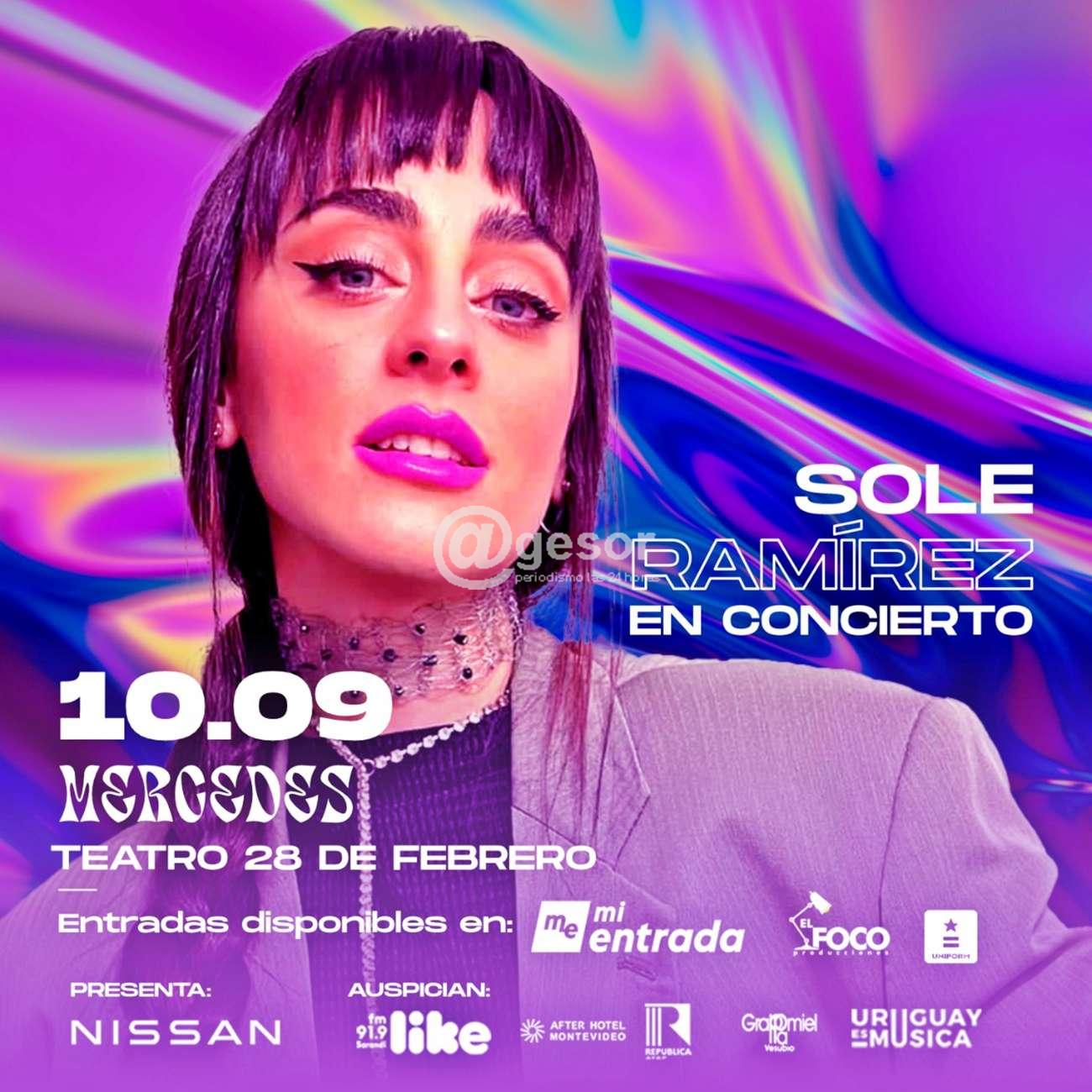Sole Ramírez presenta su gran show en Uruguay, en la primera gira de su nueva etapa solista