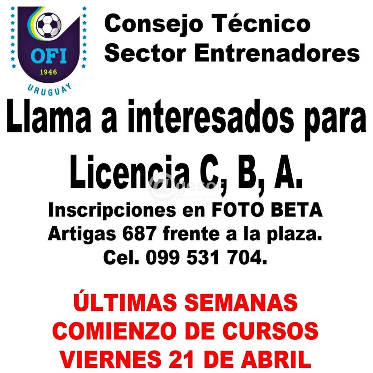 AGESOR - Últimos días de inscripción para los cursos de entrenador dictado  por OFI comienzan las clases el 21 de abril en Mercedes