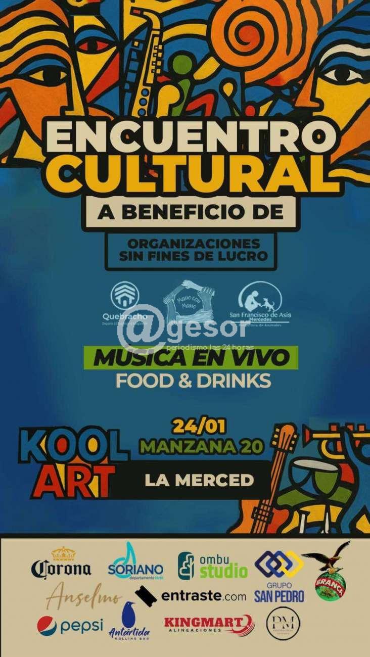 Organiza Kool Art La Merced, desde las 20.00 horas y lo recaudado será volcado a entidades de la comunidad que desarrollan diferentes actividades