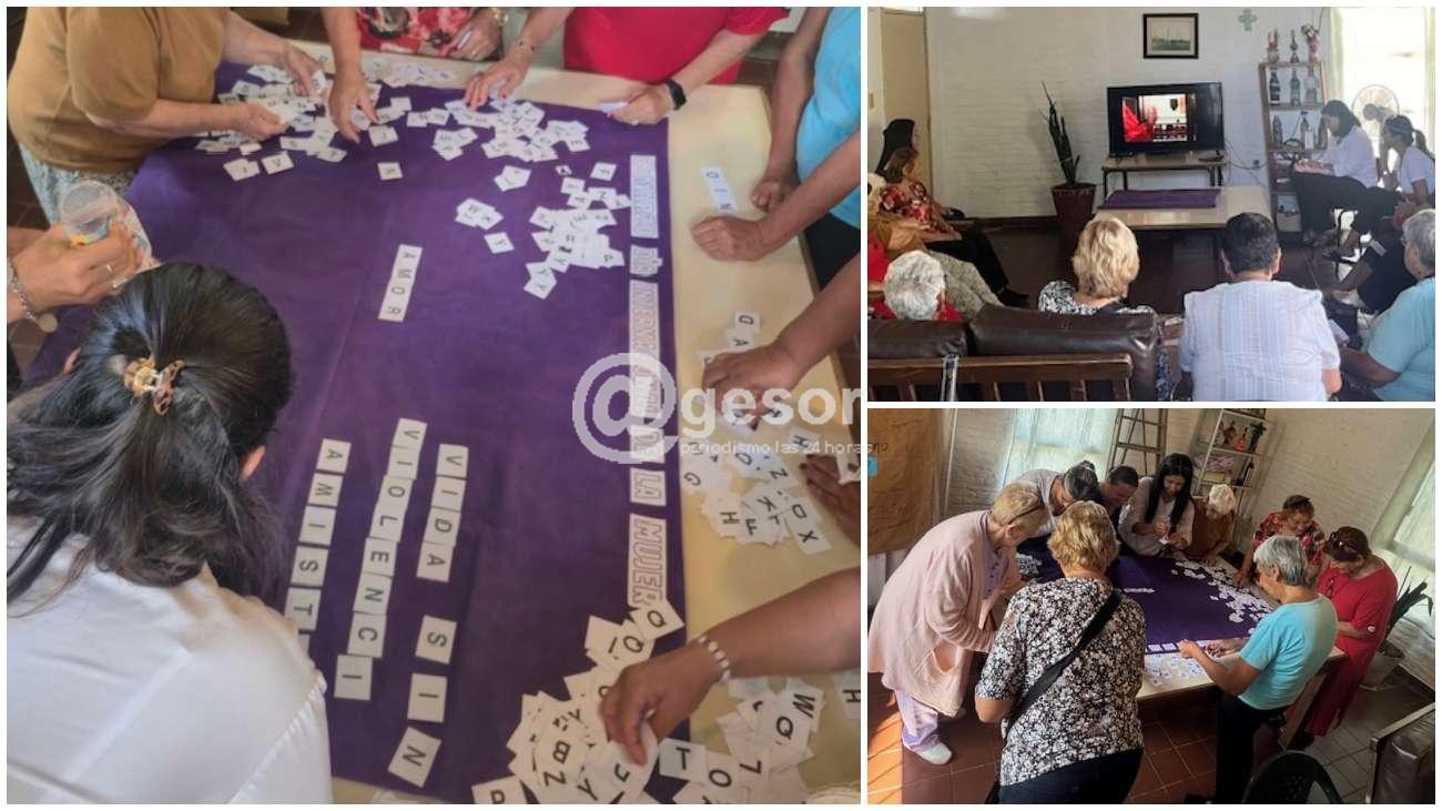 Dando continuidad a las actividades de “Marzo, mes de la mujer”, se llevó a cabo un taller dirigido a las mujeres que concurren al Centro Diurno para personas mayores.