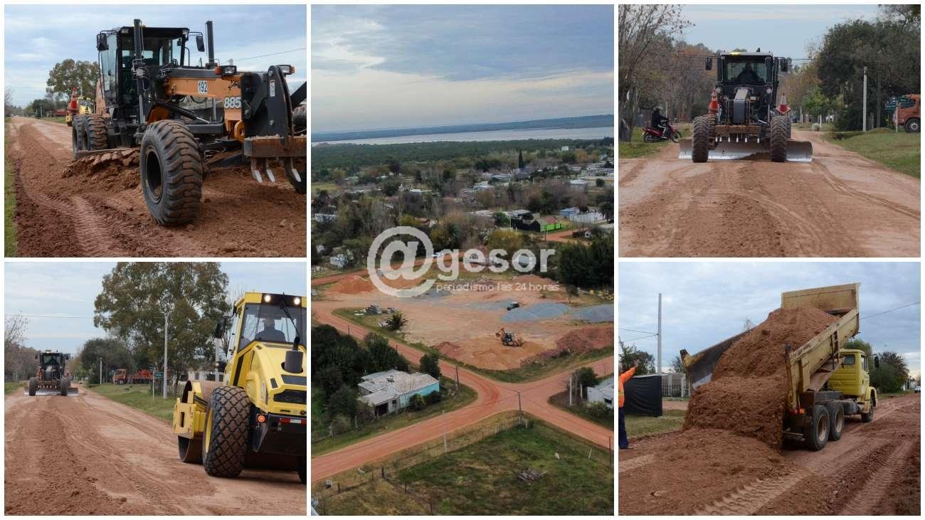 La Intendencia de Soriano sigue a buen ritmo con las obras de repavimentación de calles en Villa Soriano, un plan que contempla la intervención en 36 cuadras en diversos puntos de la localidad.