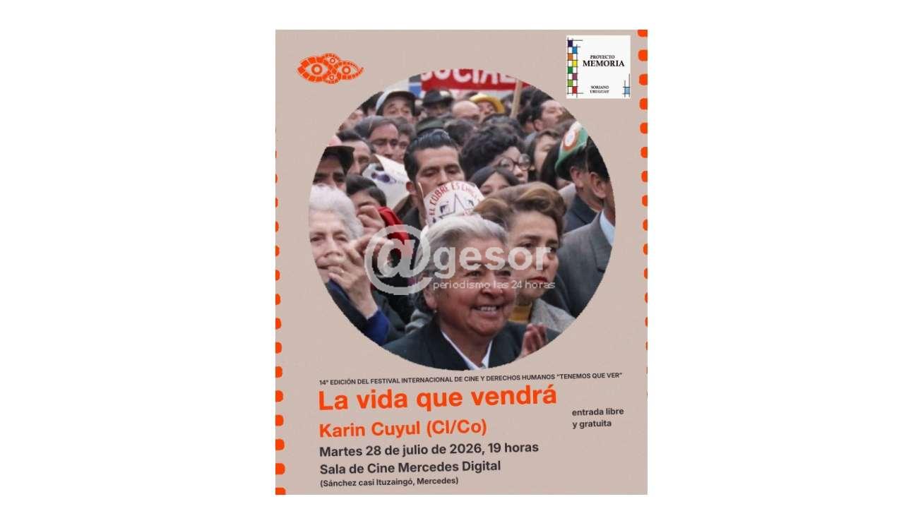 El martes 28 de julio, a las 19 horas en Cine Mercedes Digital, con entrada libre y gratuita.