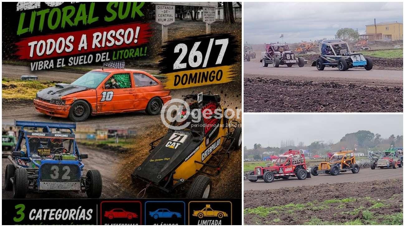 Este domingo 26 , Risso te espera para recibir la 5ª fecha del mejor automovilismo en pista de tierra.