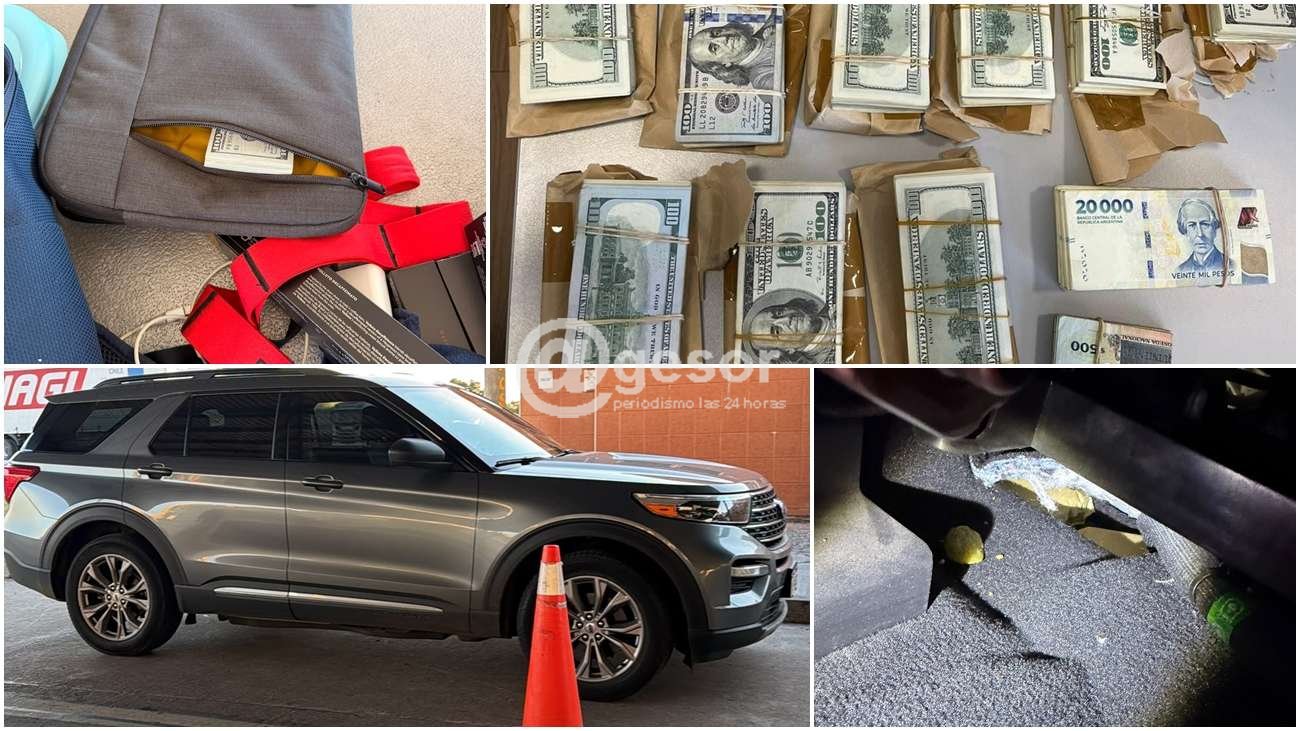 La Administración de Aduanas de Fray Bentos incautó US$ 190.000, $ 43.000 y $ 2.030.000 argentinos, además de un vehículo tipo camioneta, en un procedimiento realizado en el Puente Internacional Libertador General San Martín. El valor total de lo incautado ascendió a $ 10.065.822.